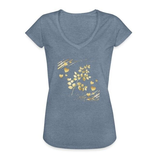 "Goldener Traum" Frauen Vintage T-Shirt mit liebevoll erstelltem Design