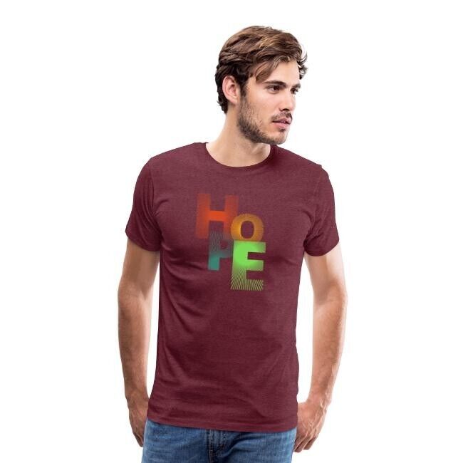 "HOPE" Herren Premium T-Shirt mit eigenem kreierten Design