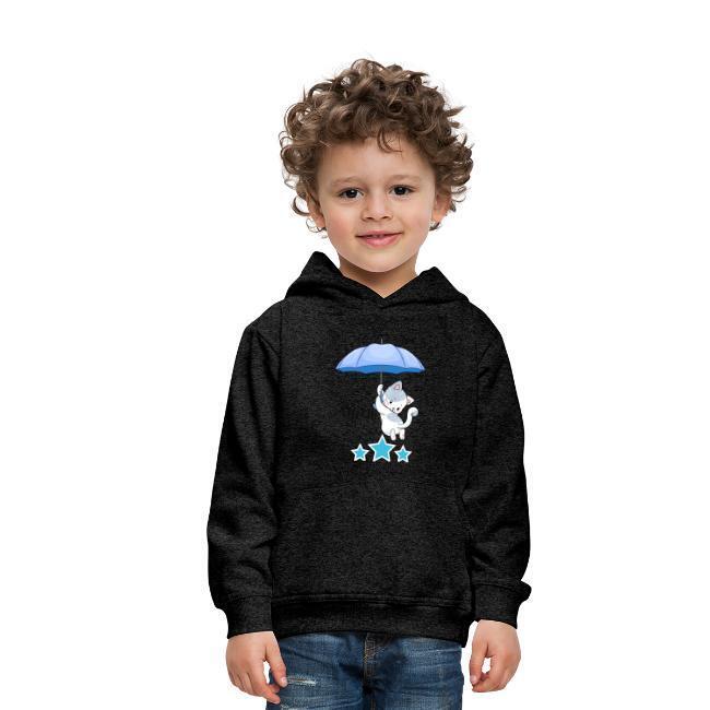 "Meow" Kinder Premium Hoodie mit liebevoll selbst erstelltem Design