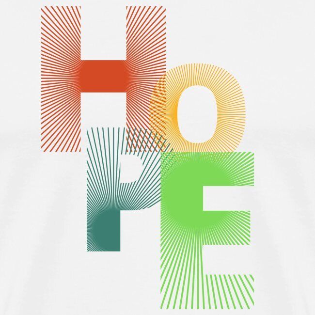 "HOPE" Herren Premium T-Shirt mit eigenem kreierten Design