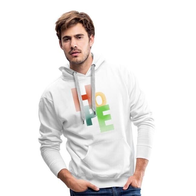 "HOPE" Herren Hoodie mit selbst erstelltem Design