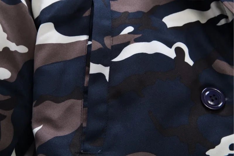 Camouflage Down Parkas Jacket  Men's