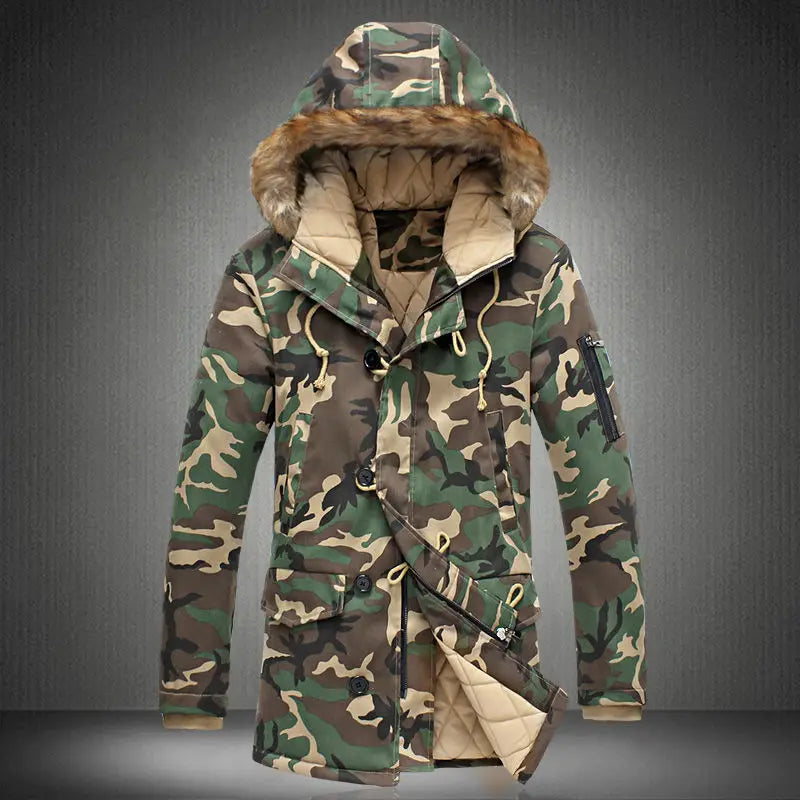 Camouflage Down Parkas Jacket  Men's