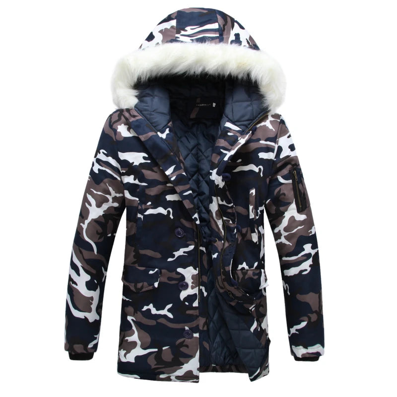 Camouflage Down Parkas Jacket  Men's