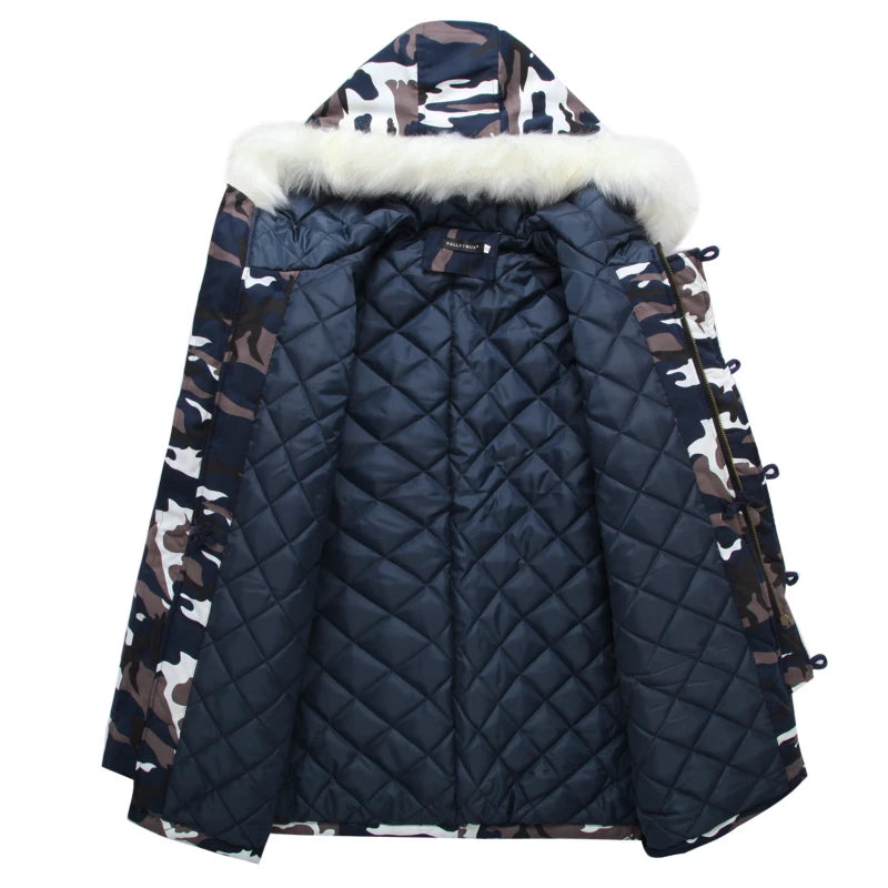 Camouflage Down Parkas Jacket  Men's