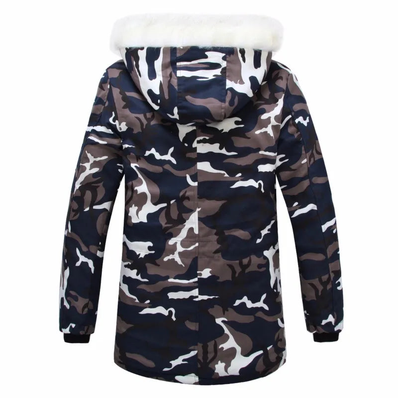 Camouflage Down Parkas Jacket  Men's