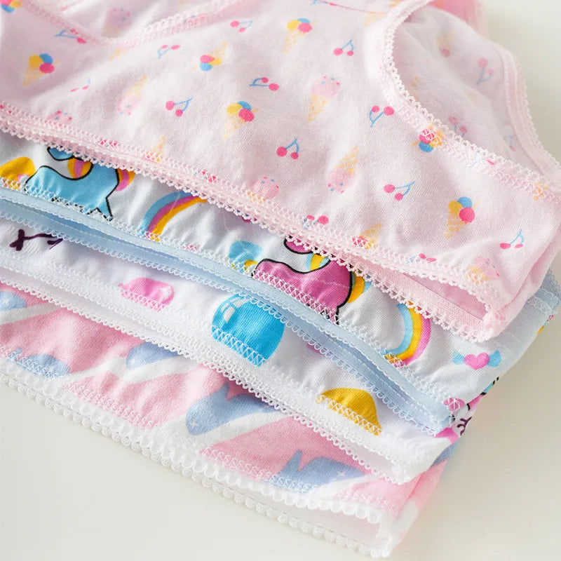 12 Pcs/Lot Cotton Panties Girls Kids Short Briefs Children Underwear