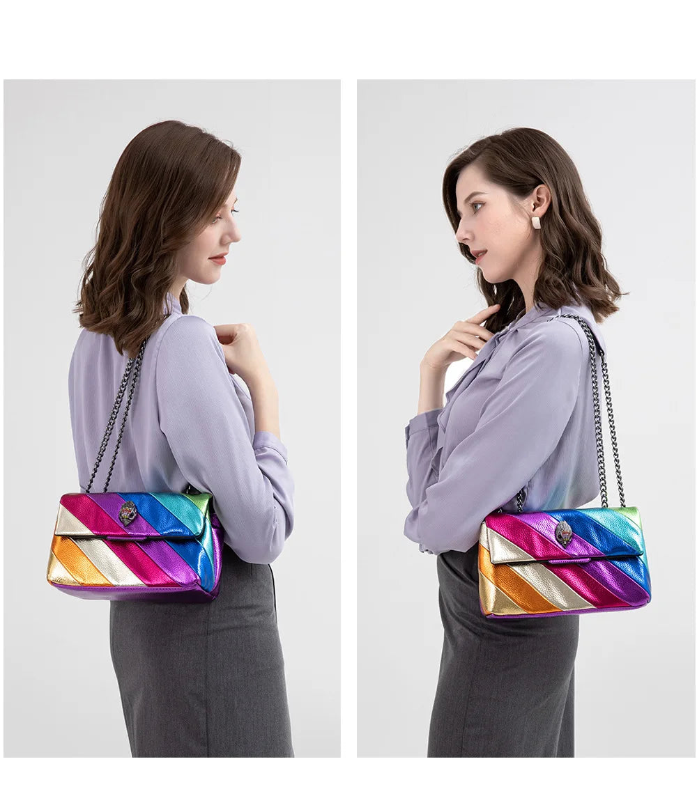 KURT GEIGER LONDON Shoulder Handbag Brand Rainbow