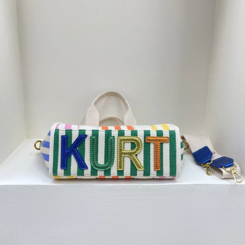 KURT GEIGER LONDON Mode Einkaufstasche/Handtasche  Streifen und  Zipper