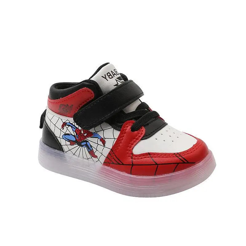 Disney Spiderman LED Light Kids Shoes Boys and Girls Light Kids Light