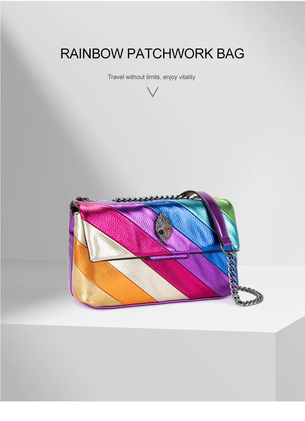 KURT GEIGER LONDON Shoulder Handbag Brand Rainbow