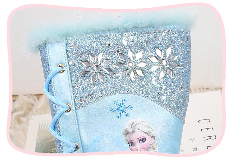 Disney Girls' Princess Elsa Mädchen Stiefel gefüttert