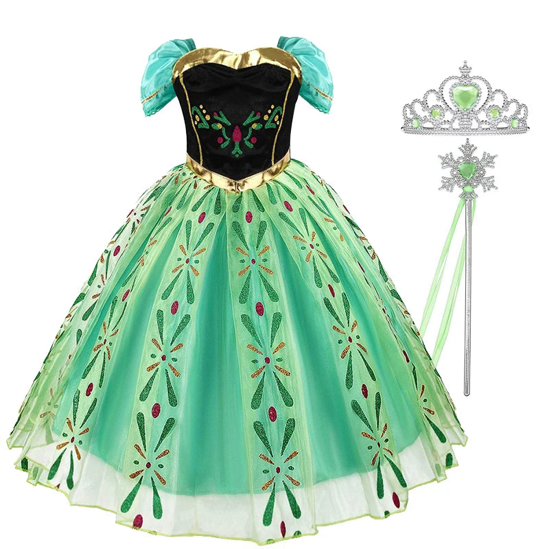 Disney  Frozen Elsa / Anna Kostüm Ballkleid