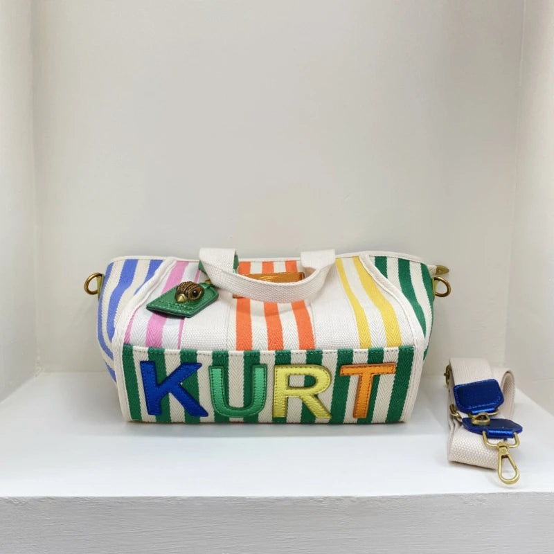 KURT GEIGER LONDON Mode Einkaufstasche/Handtasche  Streifen und  Zipper