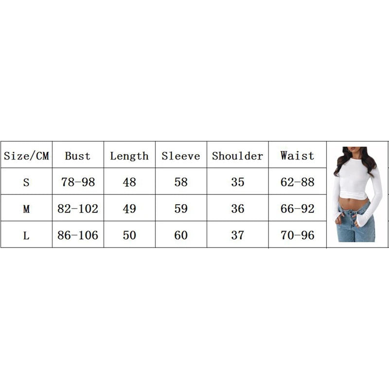 Women Casual Long Sleeve T-Shirts Spring Autumn Solid Slim Fit