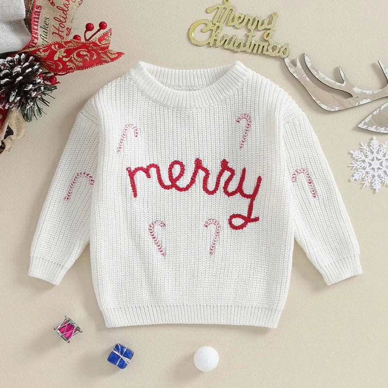 Christmas Baby Loose Sweater Knitted Autum Winter Baby Boy Girl