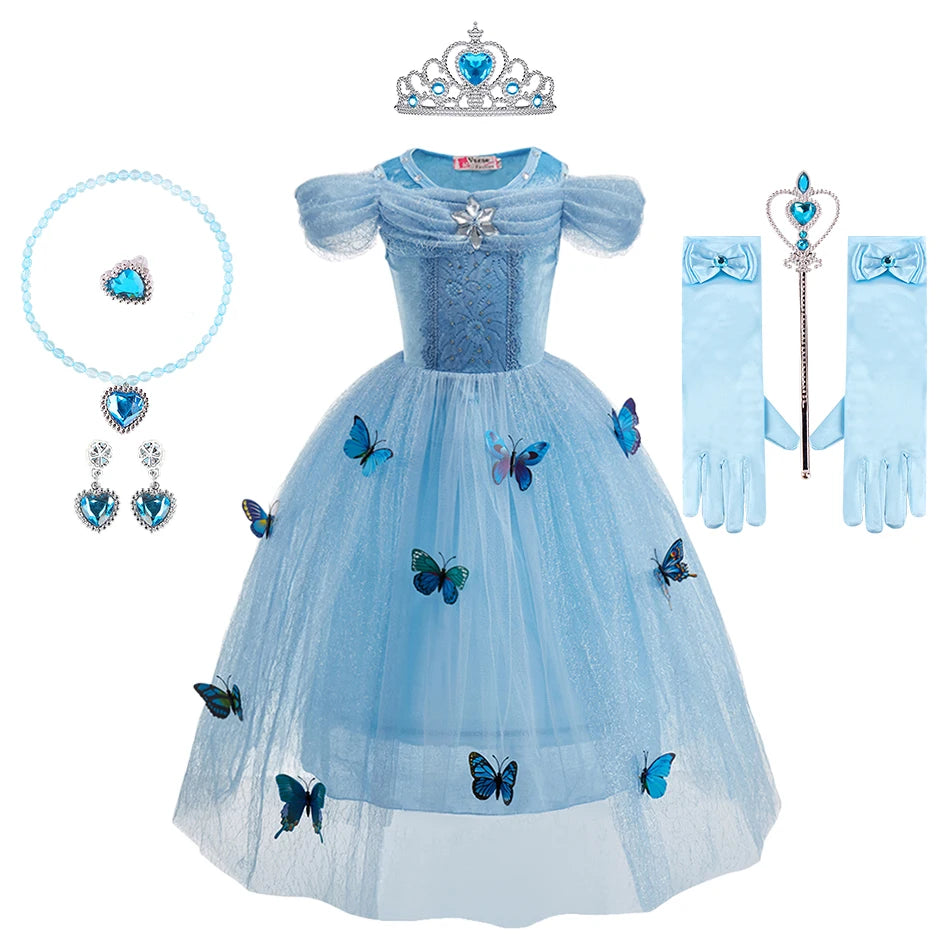 Schneekönigin Elsa Kleid in verschiedenen Sets