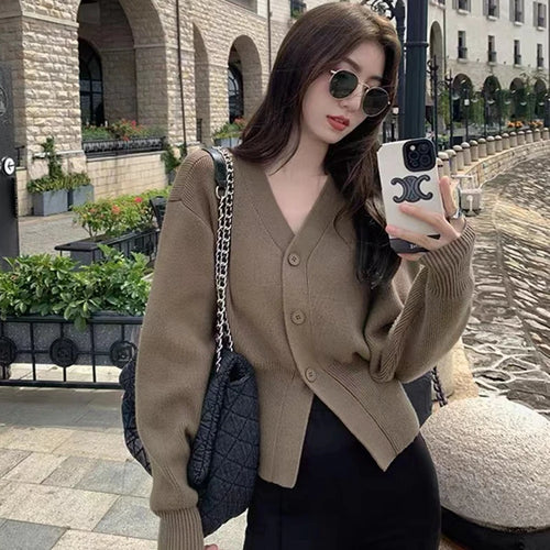 Autumn Sweater Cardigan Coat Women 2024 New Korean Fashion Casual