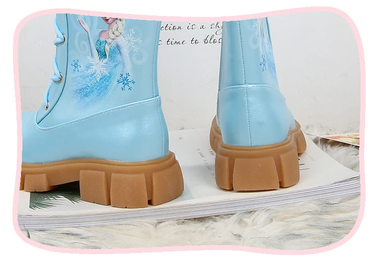 Disney Girls' Princess Elsa Mädchen Stiefel gefüttert