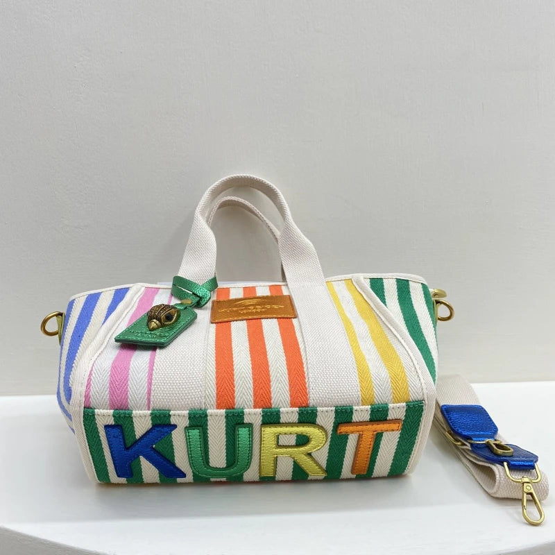 KURT GEIGER LONDON Mode Einkaufstasche/Handtasche  Streifen und  Zipper