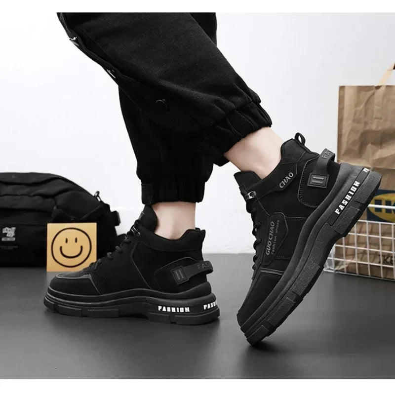 Mens Boots Autumn New High Top Sneakers Male Casual Winter Platform