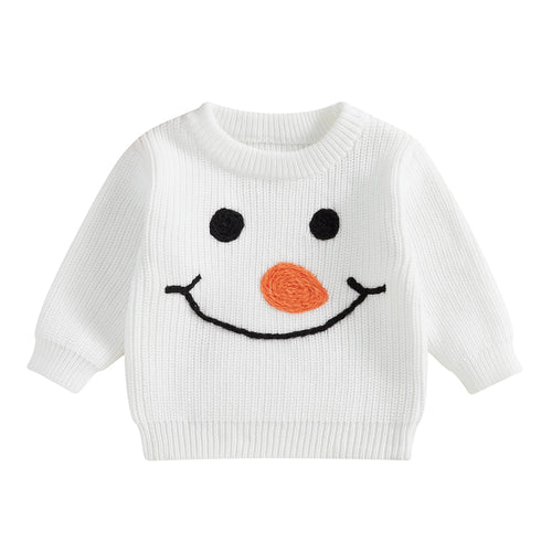 Infant Baby Girls Boys Christmas Knit Sweater Long