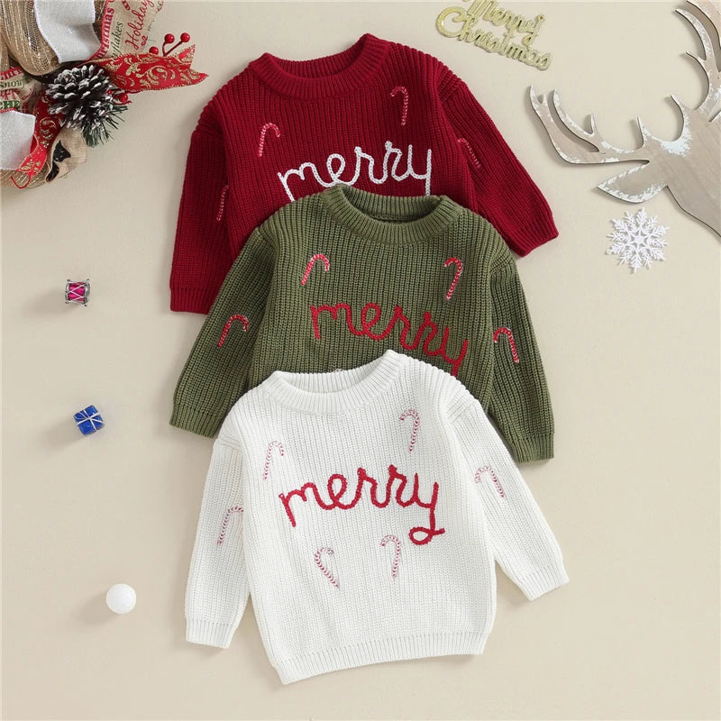 Christmas Baby Loose Sweater Knitted Autum Winter Baby Boy Girl